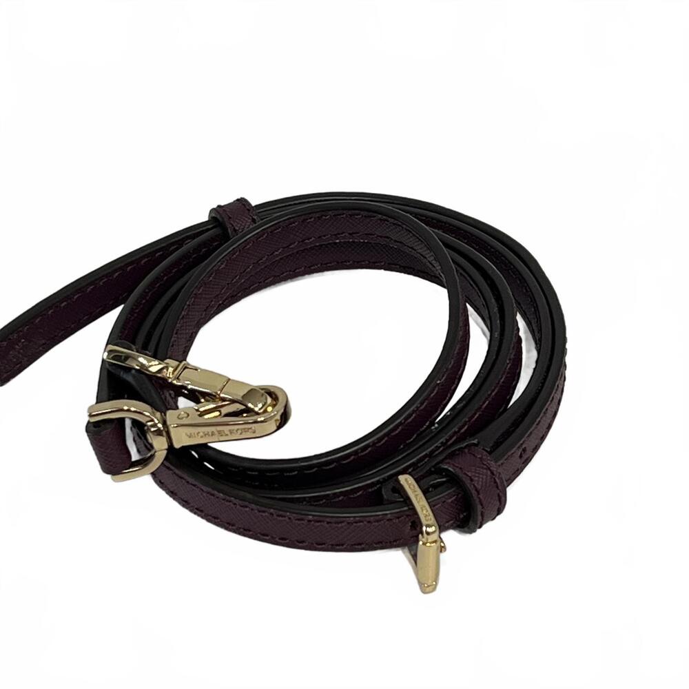 Michael Kors Handbag Purse Adjustable Strap Burgandy Plum Gold Hardware - Picture 6 of 6